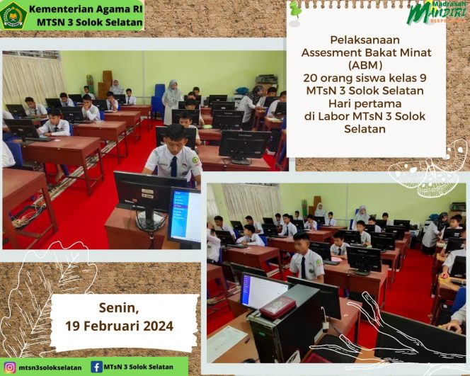 
					Pelaksanaan Assesment Bakat dan Minat