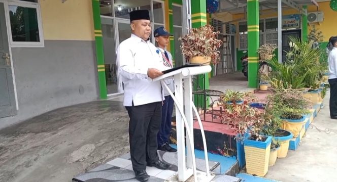 
					Upacara bendera Memperingati Hari Lahir Pancasila di MTsN 3 Solok Selatan