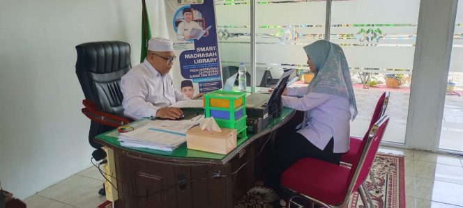
 Supervisi bimbingan klasikal guru BK MTsN 3 Solok Selatan Wendra Eka Putri
