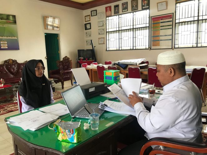
 Supervisi akademik Islamiatul Husna guru BK MTsN 3 Solok Selatan